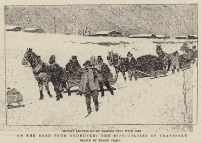 Sur la route de Klondyke, les difficultés de transport - Frank Craig